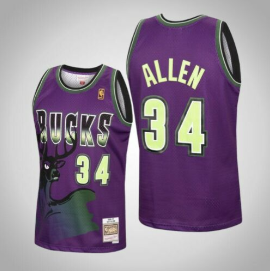 Men's Milwaukee Bucks Active Player Custom Purple Mitchell & Ness 1996-97 Hardwood Classics Stitched Basketball Jersey Men's Milwaukee Bucks Active Player Custom Purple Mitchell & Ness 1996-97 Hardwood Classics Stitched Basketball Jersey